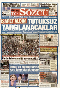 SÖZCÜ 10 Eylül 2025 gazete manşeti