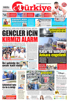 TÜRKİYE GAZETESİ 10 Eylül 2025 gazete manşeti