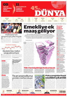 DÜNYA 10 Eylül 2025 gazete manşeti