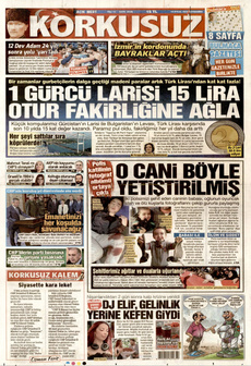 KORKUSUZ 10 Eylül 2025 gazete manşeti