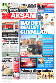 AKŞAM 11 Eylül 2025 gazete manşeti