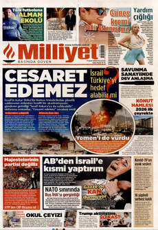 MİLLİYET 11 Eylül 2025 gazete manşeti