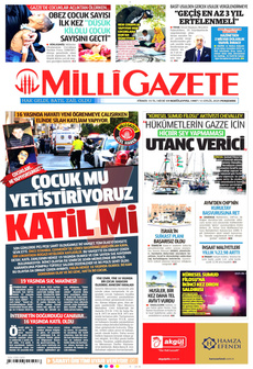 MİLLİ GAZETE 11 Eylül 2025 gazete manşeti