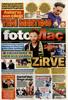 FOTOMAÇ 11 Eylül 2025 gazete manşeti