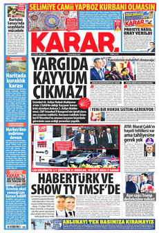 KARAR 12 Eylül 2025 gazete manşeti