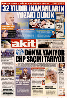 YENİ AKİT 12 Eylül 2025 gazete manşeti