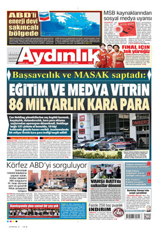 AYDINLIK GAZETESİ 12 Eylül 2025 gazete manşeti