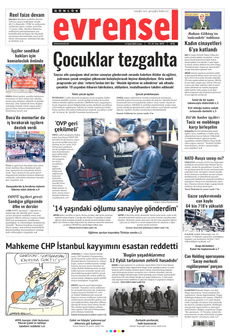 EVRENSEL 12 Eylül 2025 gazete manşeti