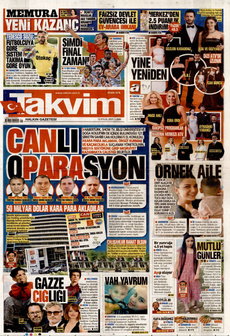 TAKVİM 12 Eylül 2025 gazete manşeti