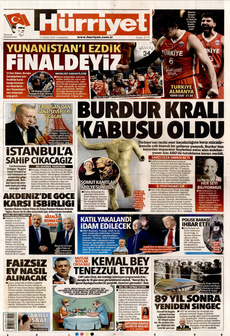 HÜRRİYET 13 Eylül 2025 gazete manşeti
