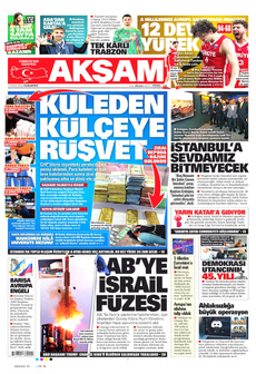 AKŞAM 13 Eylül 2025 gazete manşeti