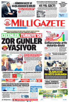 MİLLİ GAZETE 13 Eylül 2025 gazete manşeti