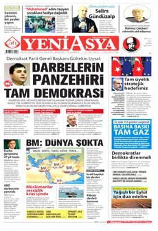 YENİ ASYA 13 Eylül 2025 gazete manşeti