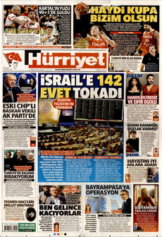 HÜRRİYET 14 Eylül 2025 gazete manşeti