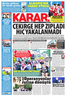 KARAR 14 Eylül 2025 gazete manşeti