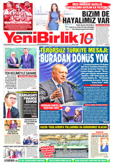 YENİBİRLİK 14 Eylül 2025 gazete manşeti
