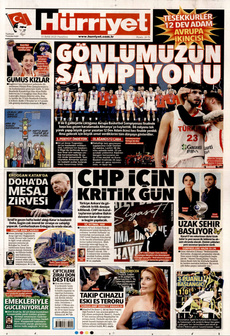 HÜRRİYET 15 Eylül 2025 gazete manşeti