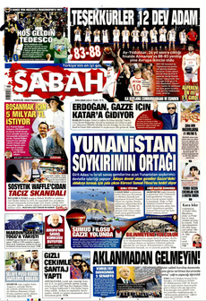 SABAH 15 Eylül 2025 gazete manşeti