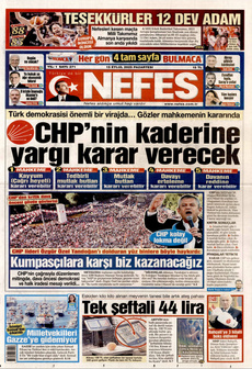 NEFES 15 Eylül 2025 gazete manşeti