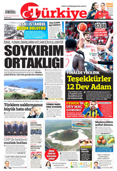 TÜRKİYE GAZETESİ 15 Eylül 2025 gazete manşeti