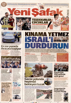YENİ ŞAFAK 15 Eylül 2025 gazete manşeti