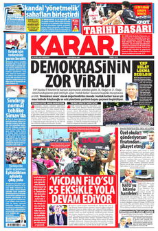 KARAR 15 Eylül 2025 gazete manşeti
