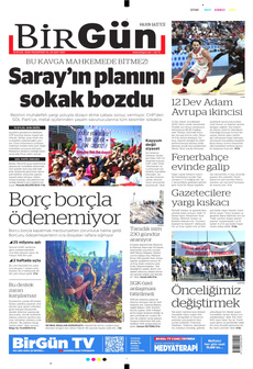 BİRGÜN 15 Eylül 2025 gazete manşeti