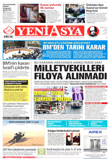 YENİ ASYA 15 Eylül 2025 gazete manşeti