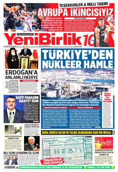 YENİBİRLİK 15 Eylül 2025 gazete manşeti