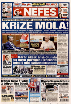 NEFES 16 Eylül 2025 gazete manşeti