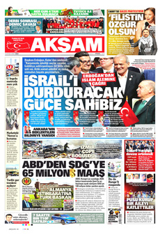 AKŞAM 16 Eylül 2025 gazete manşeti