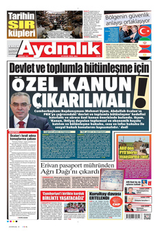 AYDINLIK GAZETESİ 16 Eylül 2025 gazete manşeti