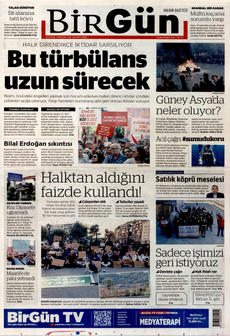 BİRGÜN 16 Eylül 2025 gazete manşeti