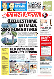 YENİ ASYA 16 Eylül 2025 gazete manşeti