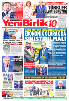 YENİBİRLİK 16 Eylül 2025 gazete manşeti