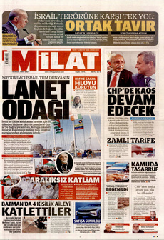MİLAT 16 Eylül 2025 gazete manşeti