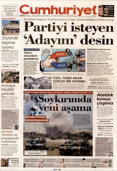 CUMHURİYET 17 Eylül 2025 gazete manşeti