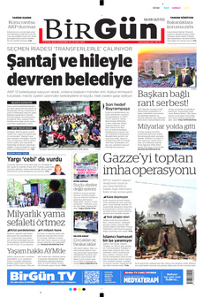 BİRGÜN 17 Eylül 2025 gazete manşeti