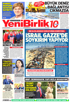 YENİBİRLİK 17 Eylül 2025 gazete manşeti