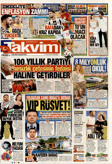 TAKVİM 17 Eylül 2025 gazete manşeti