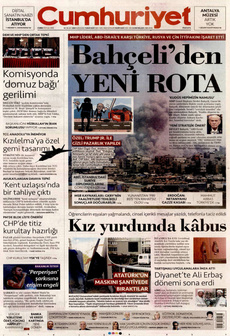 CUMHURİYET 19 Eylül 2025 gazete manşeti