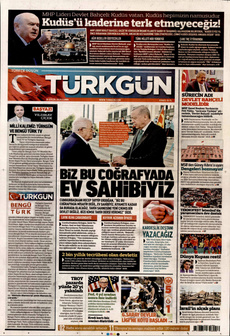 TÜRKGÜN 19 Eylül 2025 gazete manşeti
