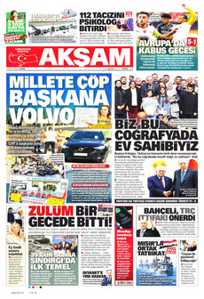 AKŞAM 19 Eylül 2025 gazete manşeti