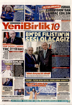 YENİBİRLİK 19 Eylül 2025 gazete manşeti