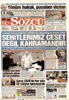 SÖZCÜ 15 Ekim 2025 gazete manşeti