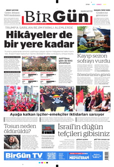 BİRGÜN 15 Ekim 2025 gazete manşeti