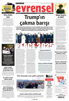 EVRENSEL 15 Ekim 2025 gazete manşeti
