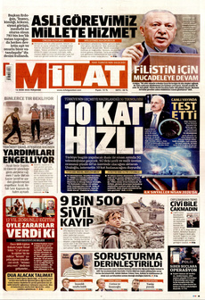 MİLAT 16 Ekim 2025 gazete manşeti