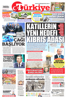 TÜRKİYE GAZETESİ 17 Ekim 2025 gazete manşeti