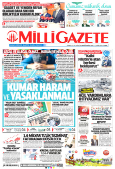 MİLLİ GAZETE 17 Ekim 2025 gazete manşeti